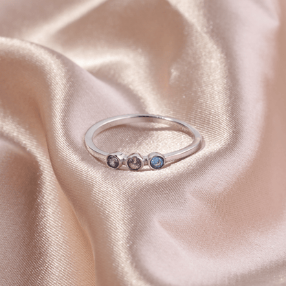 Dainty 3 Birthstone Ring