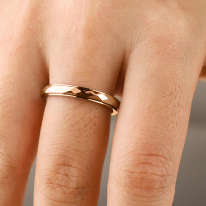 Dainty Hammered Band Spinning Fidget Ring