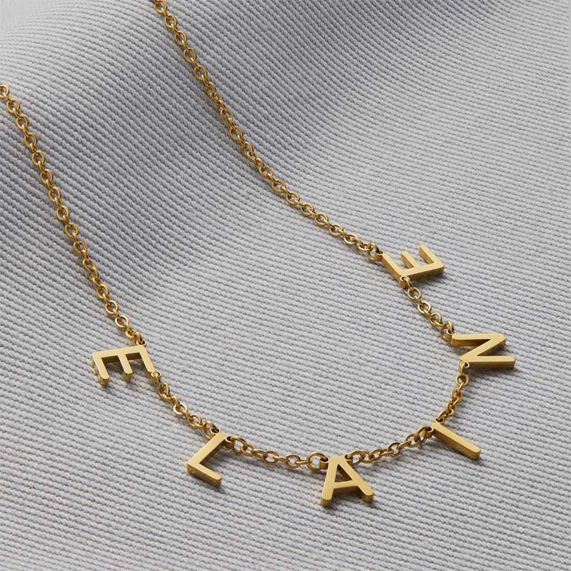 Custom Letter Name Necklace