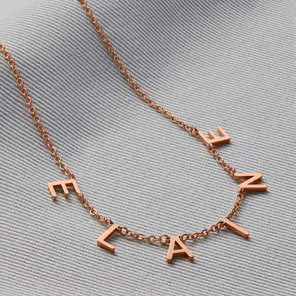 Custom Letter Name Necklace