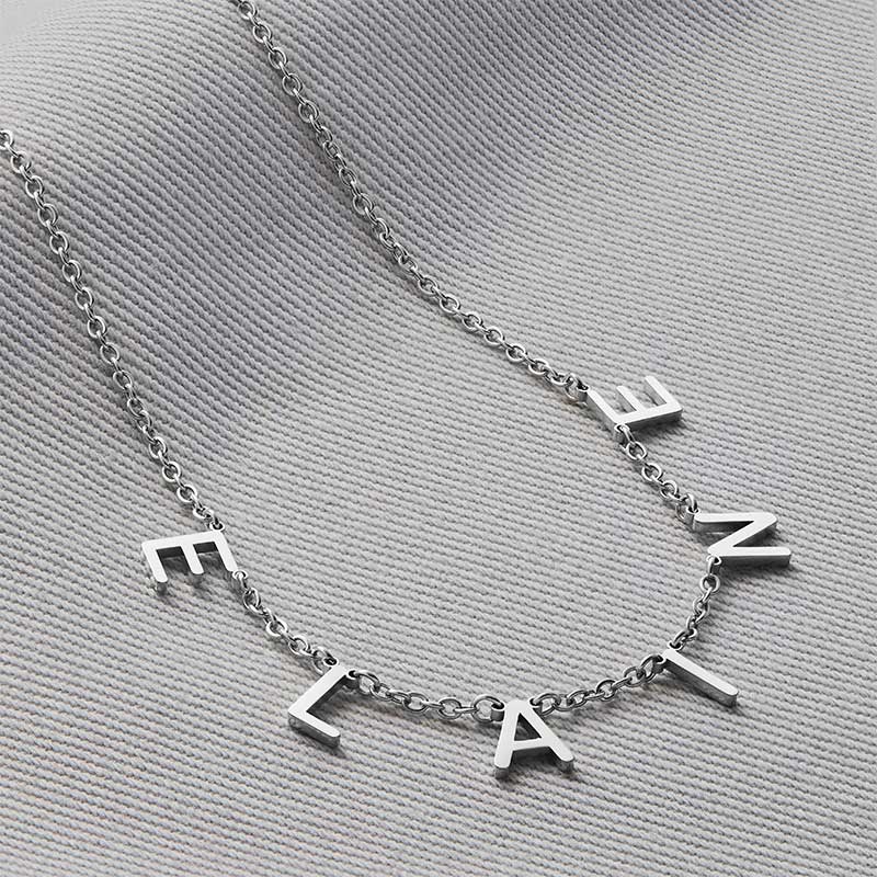 Custom Letter Name Necklace