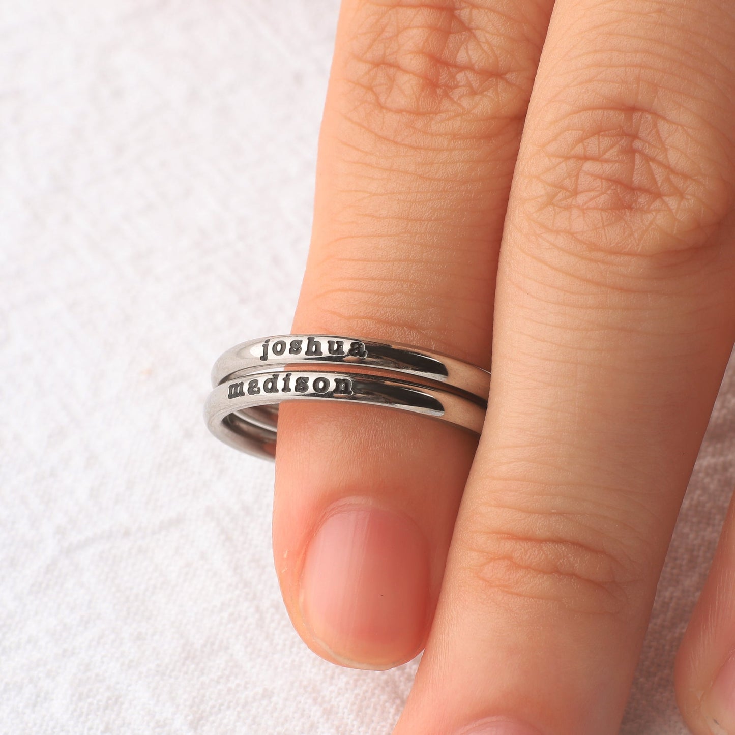 Engraved Stacking Ring | 2mm Band