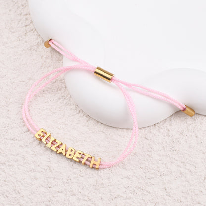 Personalized Adjustable Name Bracelet