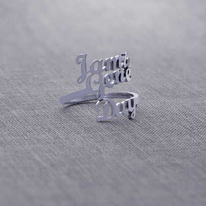 Triple Name Ring