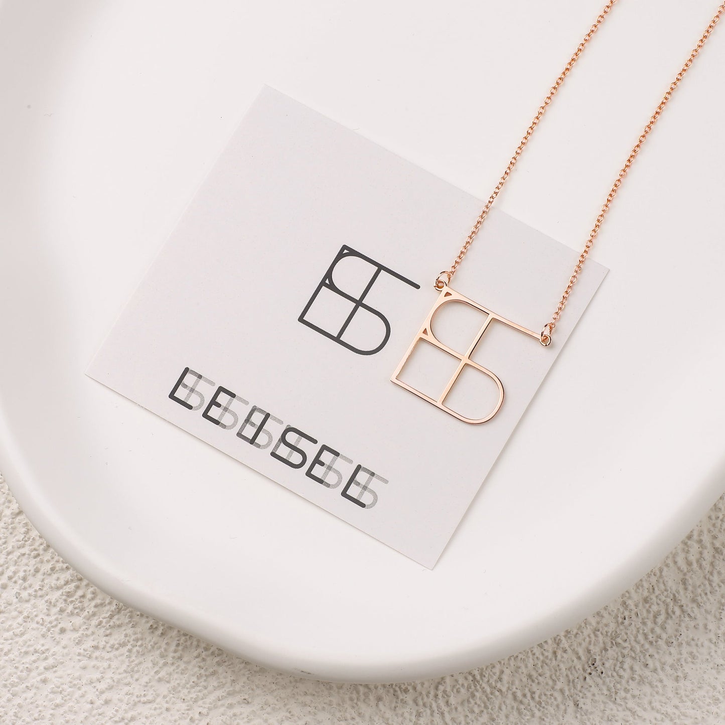 Minimalist Monogram Name Necklace