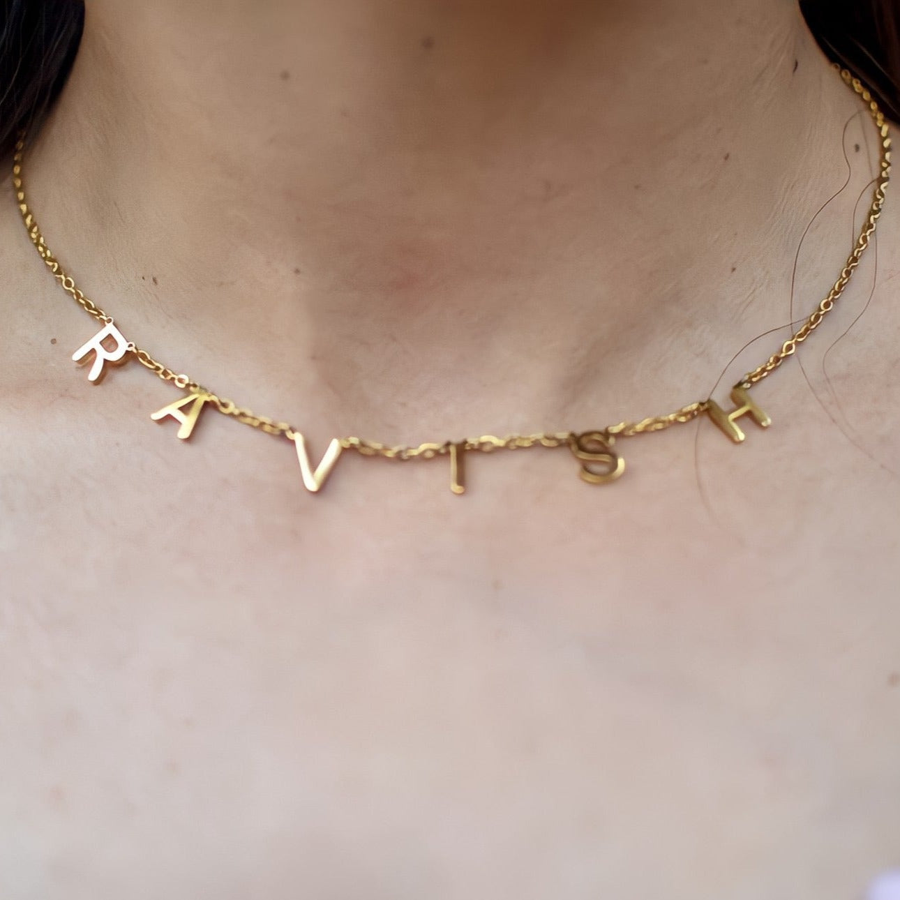 Custom Letter Name Necklace