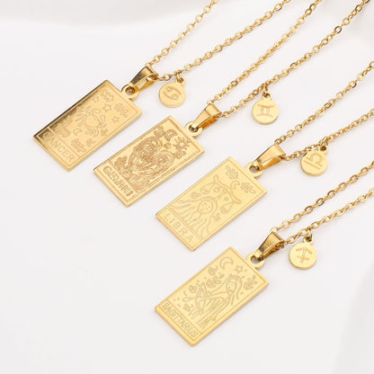 Zodiac Card Necklace