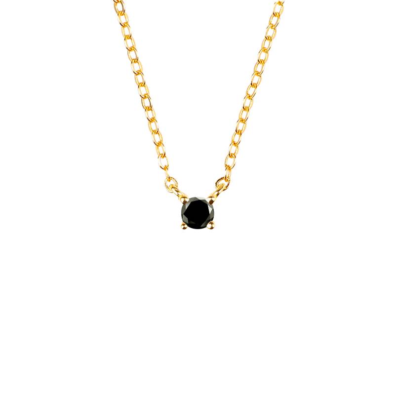 Onyx Dainty Diamond Necklace