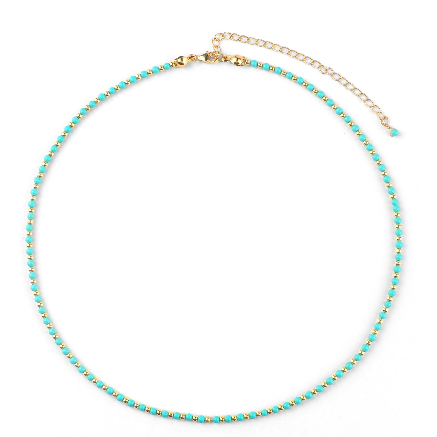 Turquoise Enlightenment 2mm Healing Necklace