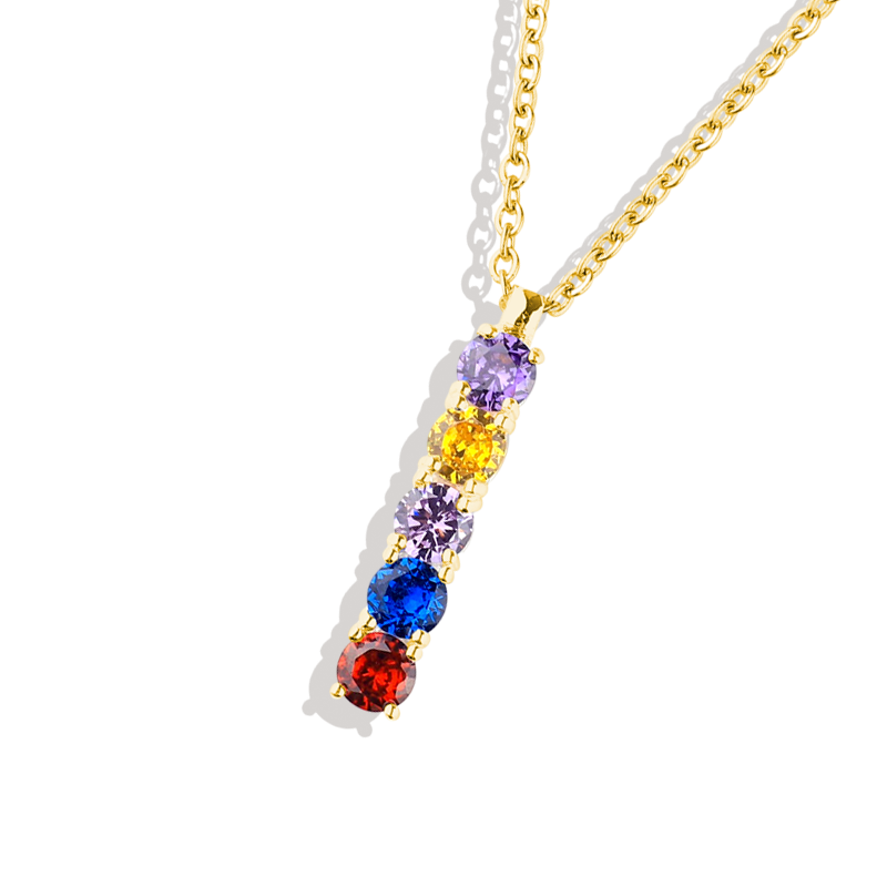 Family Birthstone Necklace