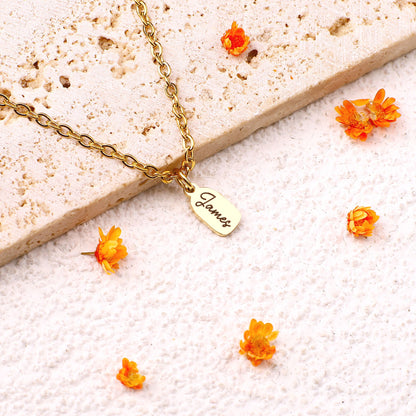 Personalized Bar Tag Necklace