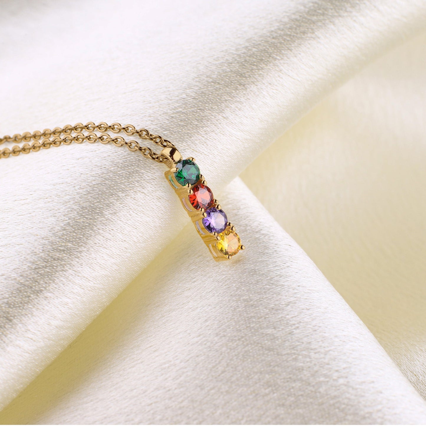 Family Birthstone Necklace