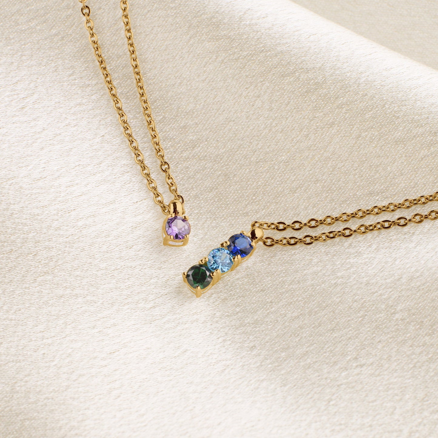 Family Birthstone Necklace