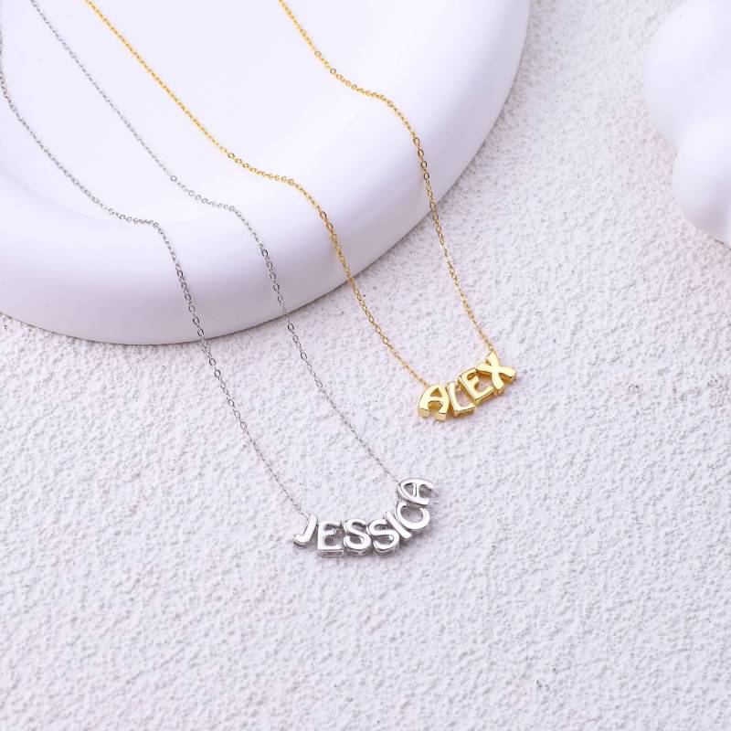 Bubble Name Necklace