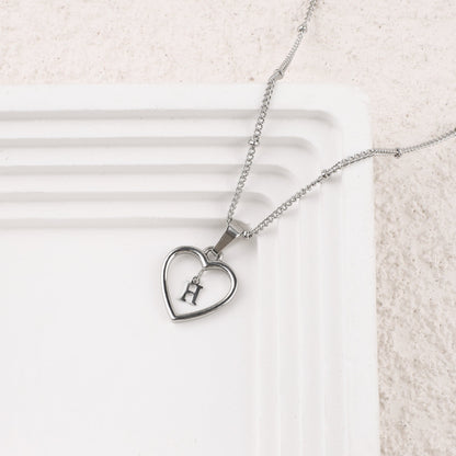 Heart Initial Necklace