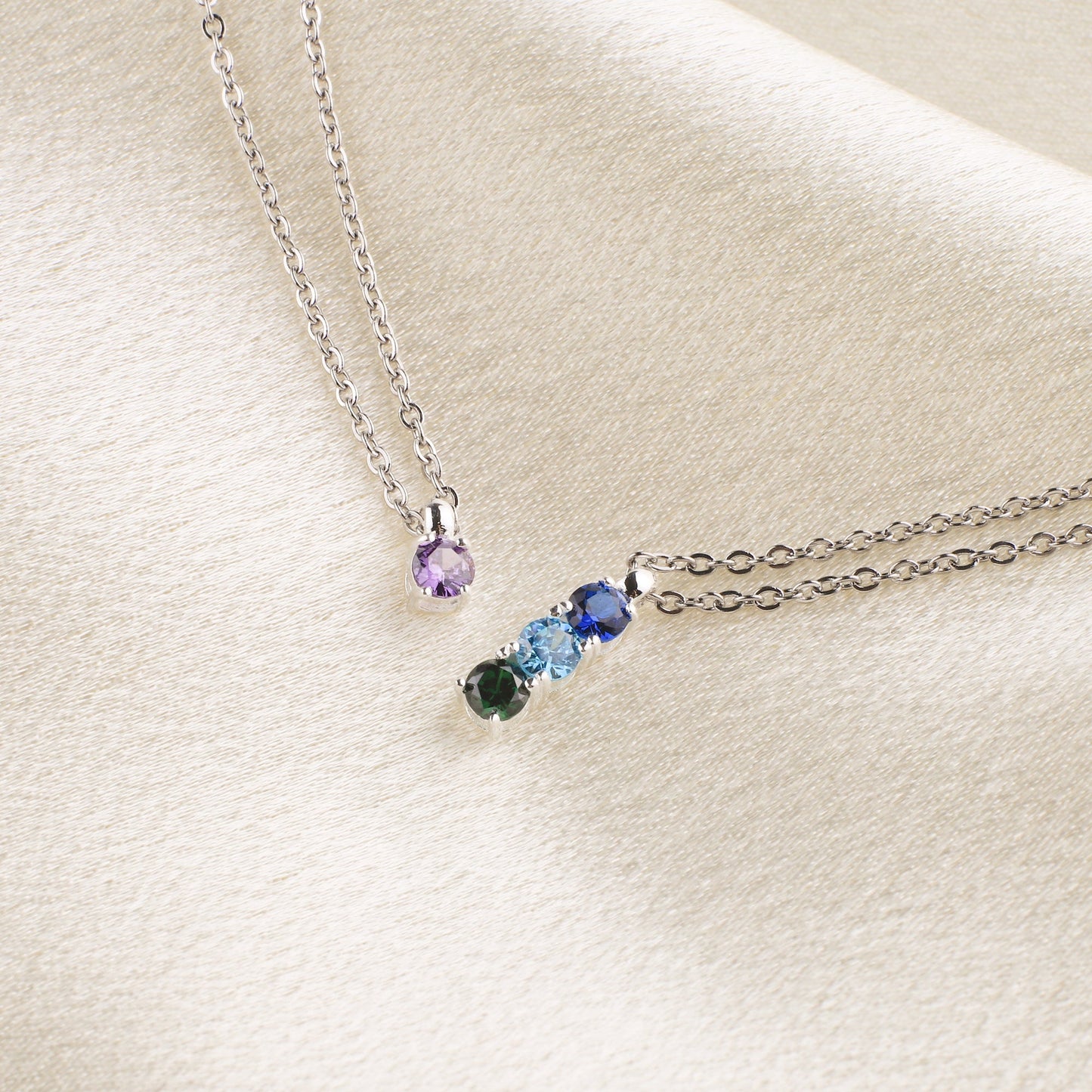 Family Birthstone Necklace