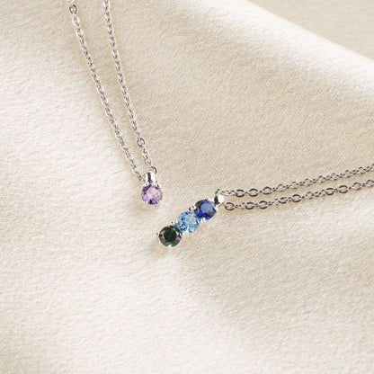 Family Birthstone Necklace