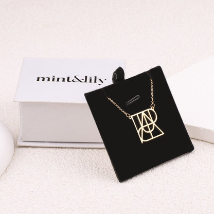 Minimalist Monogram Name Necklace