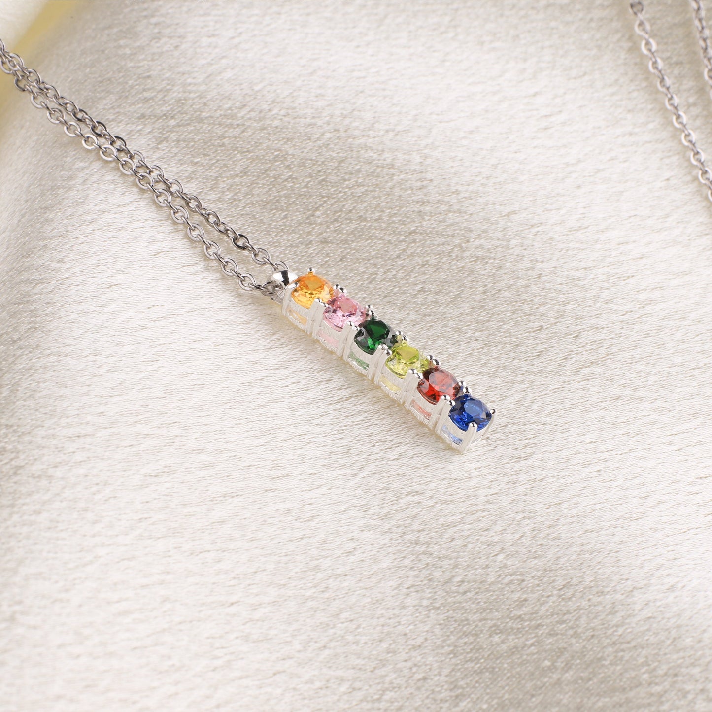 Family Birthstone Necklace