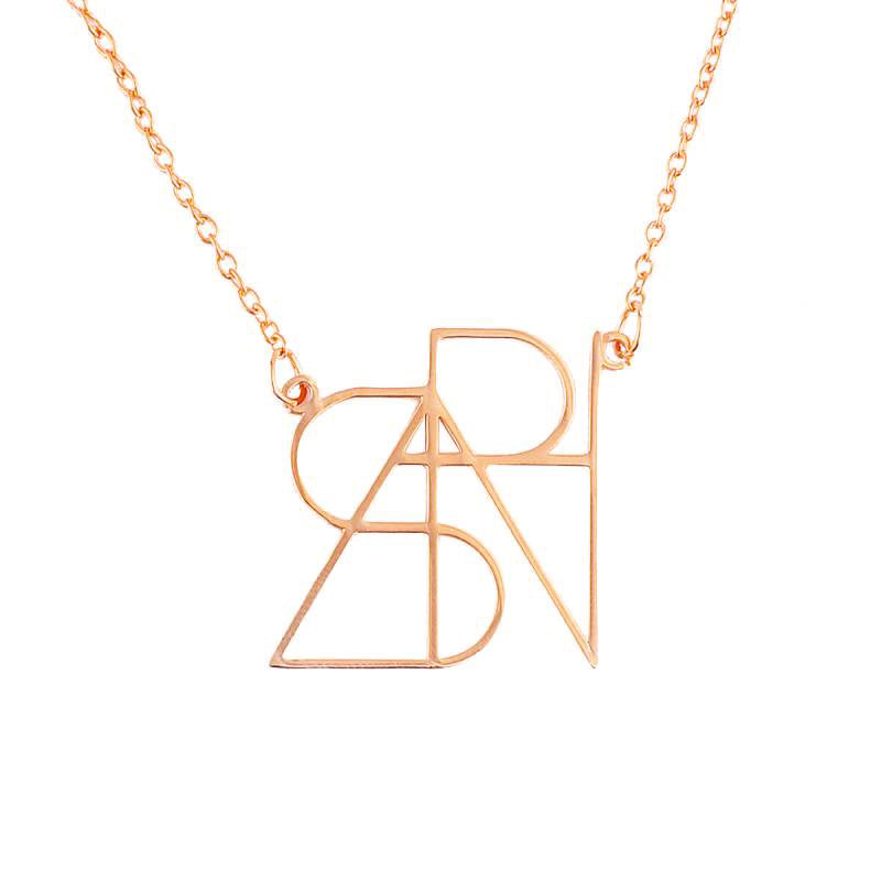 Minimalist Monogram Name Necklace