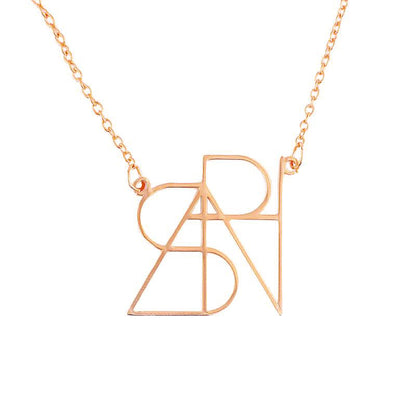 Minimalist Monogram Name Necklace