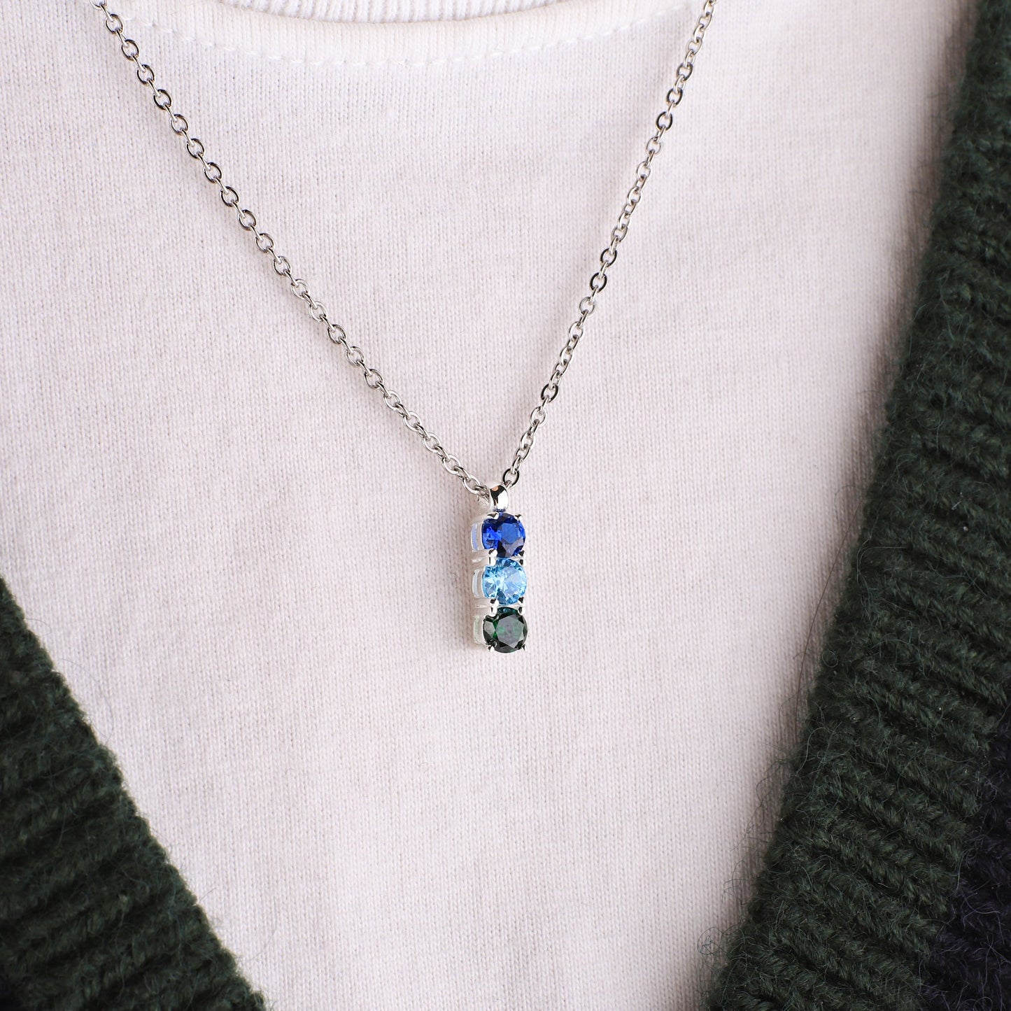 Family Birthstone Necklace