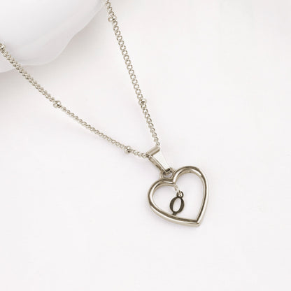 Heart Initial Necklace