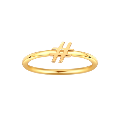 Dainty Stacking Symbol Ring