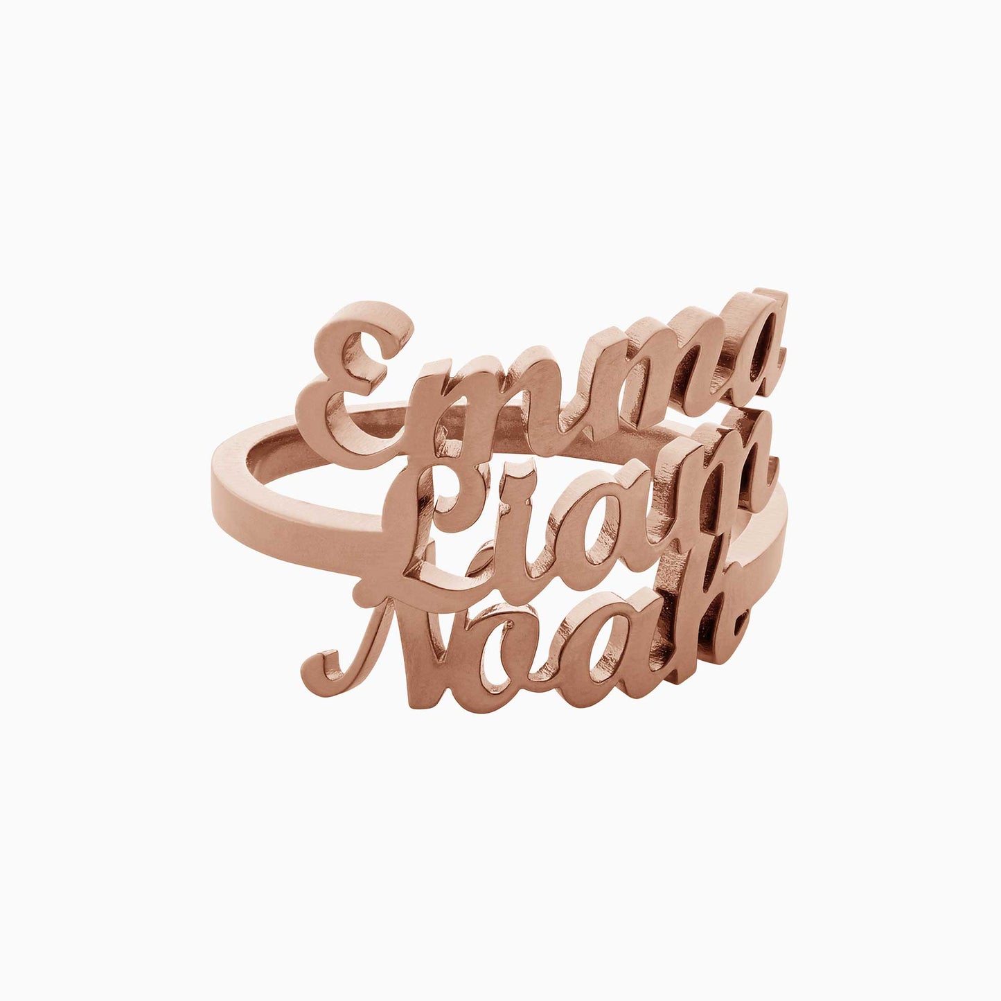 Triple Name Ring