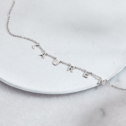 Custom Letter Name Necklace