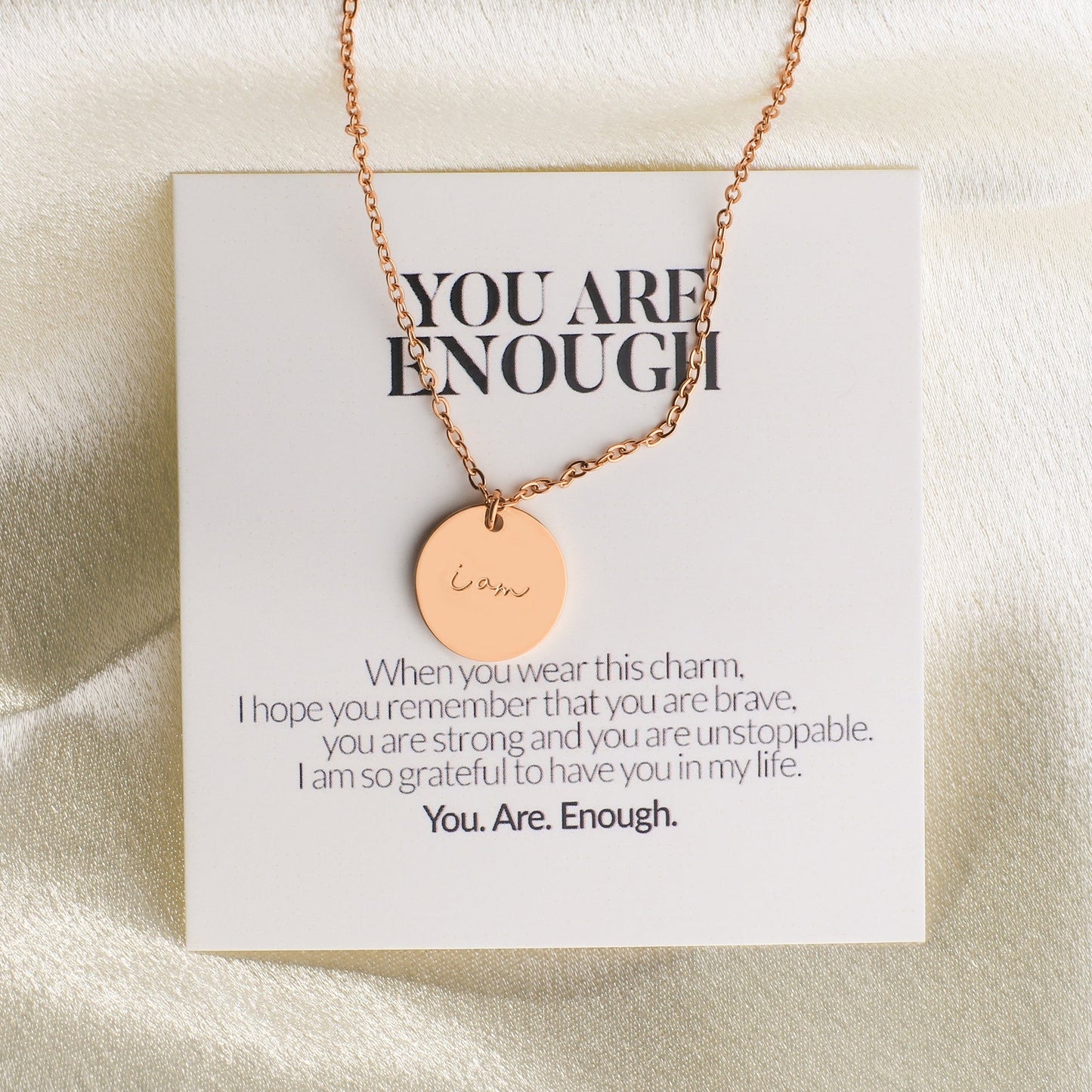 I Am Enough Pendant Necklace