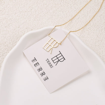 Minimalist Monogram Name Necklace