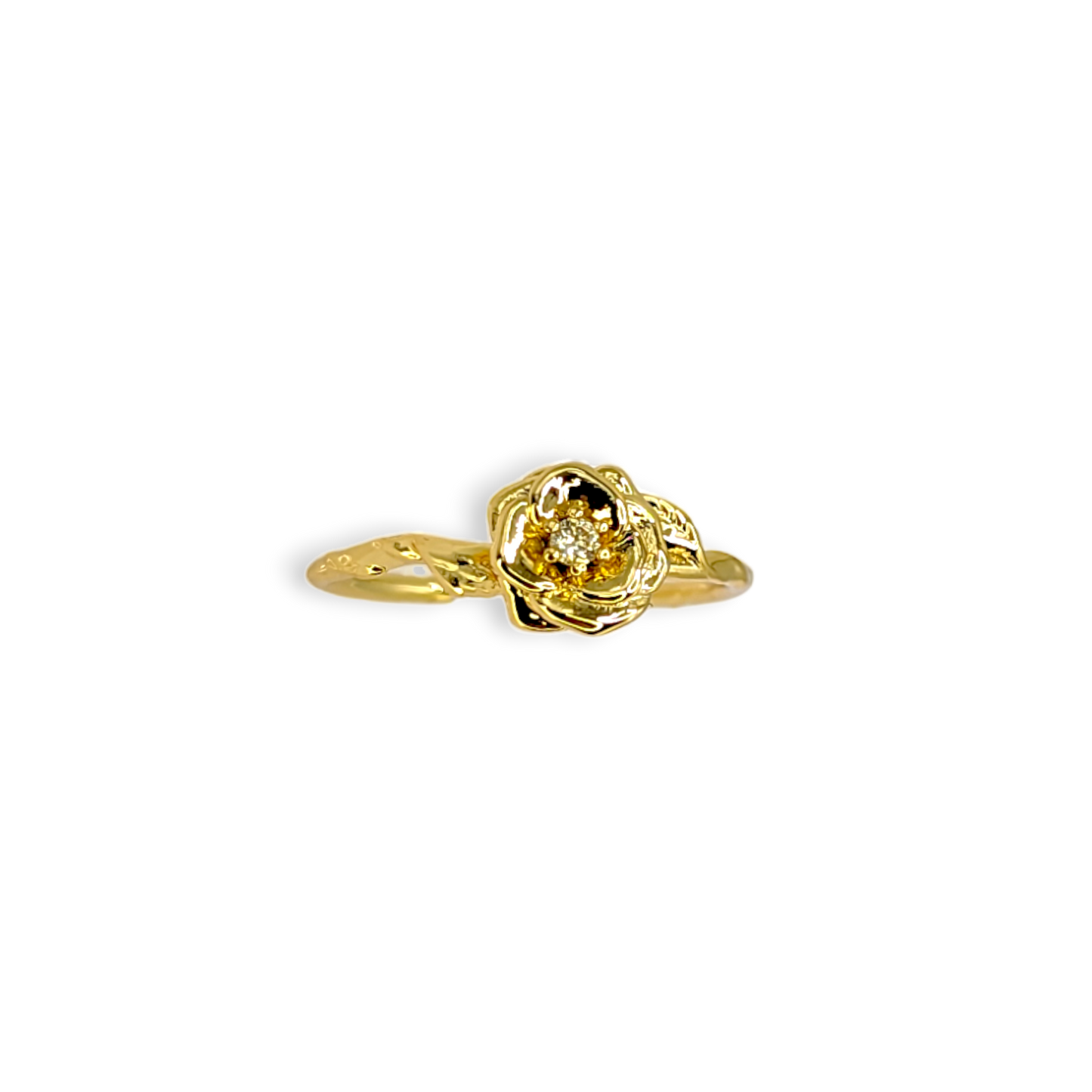 Dainty Gold Birth Flower Ring