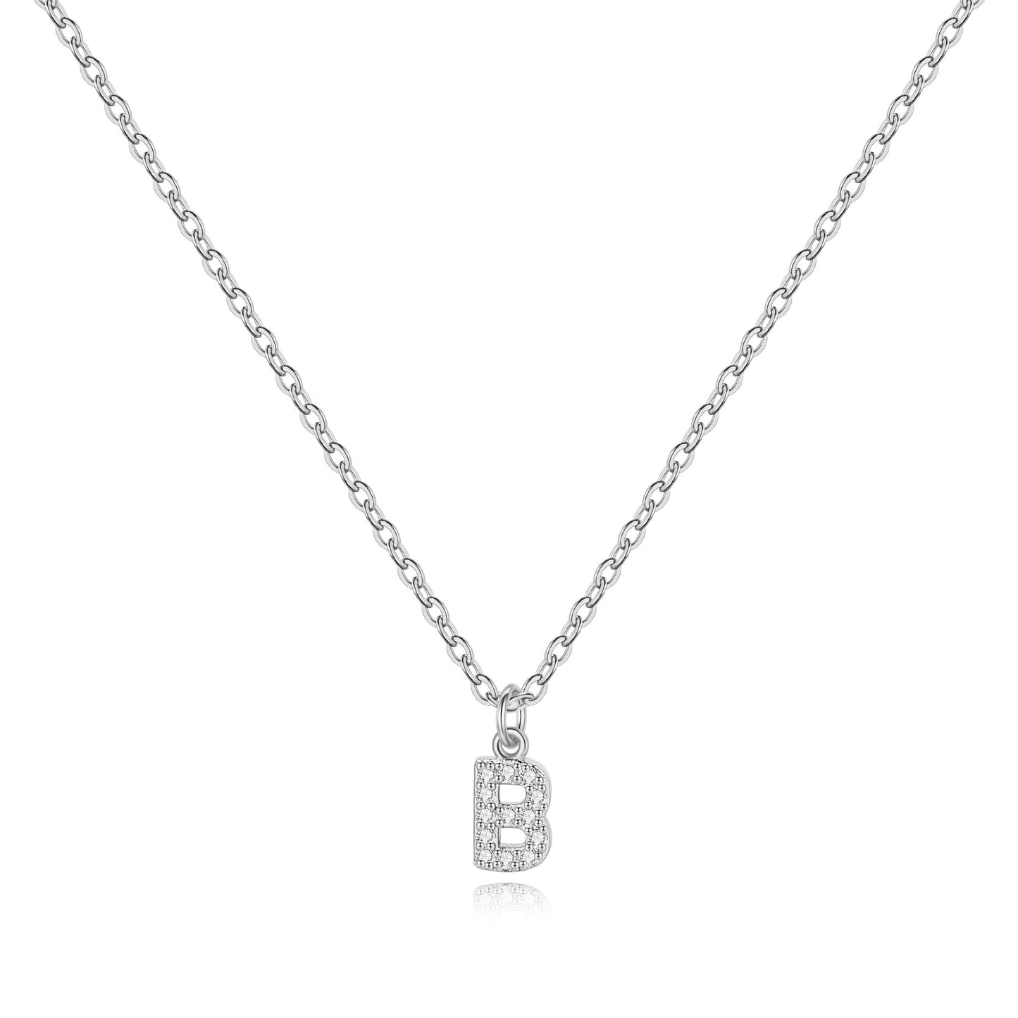 Pavé Uppercase Initial Necklace