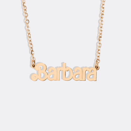 Barbie Name Necklace