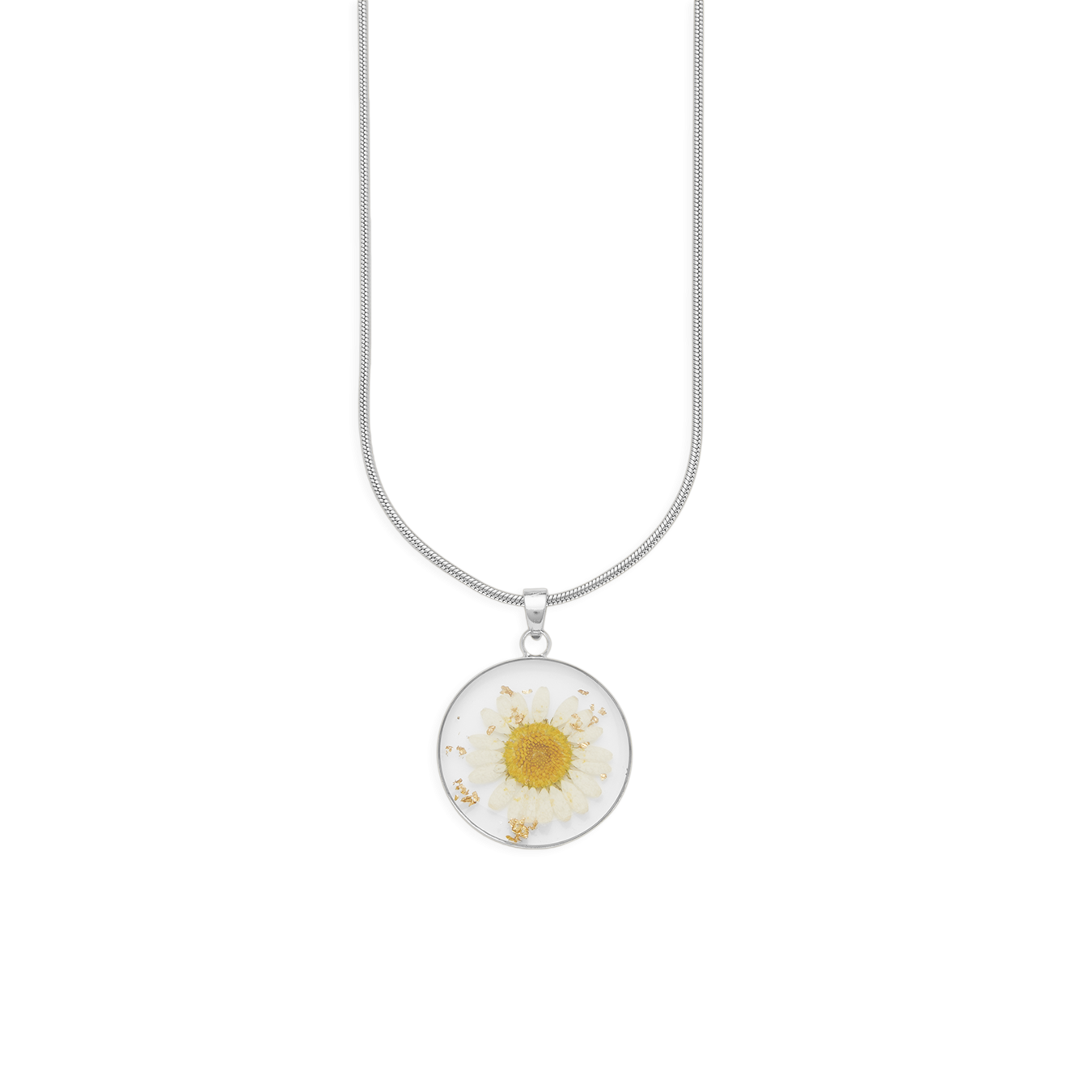 Pressed Birth Flower Necklace