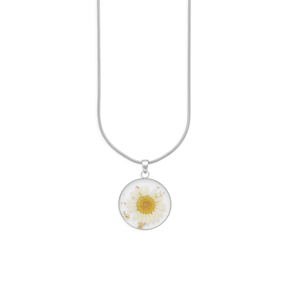 Pressed Birth Flower Necklace