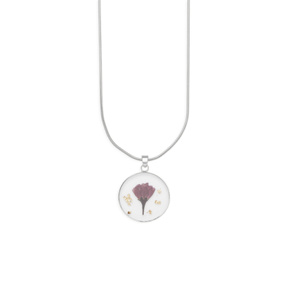 Pressed Birth Flower Necklace