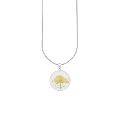 Pressed Birth Flower Necklace