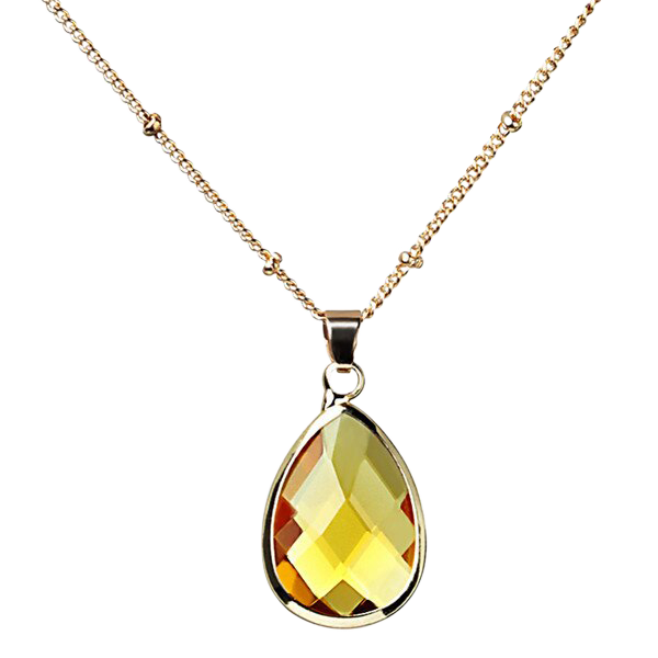 Birthstone Drop Pendant Necklace