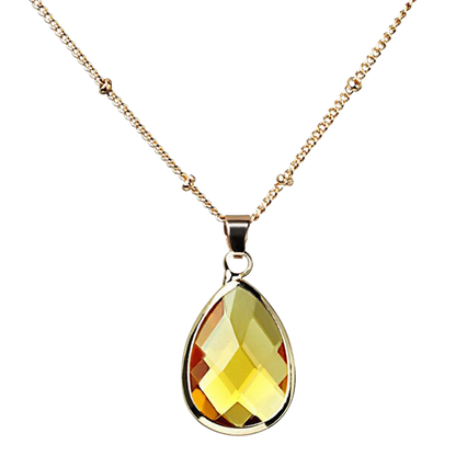 Birthstone Drop Pendant Necklace