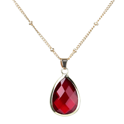 Birthstone Drop Pendant Necklace