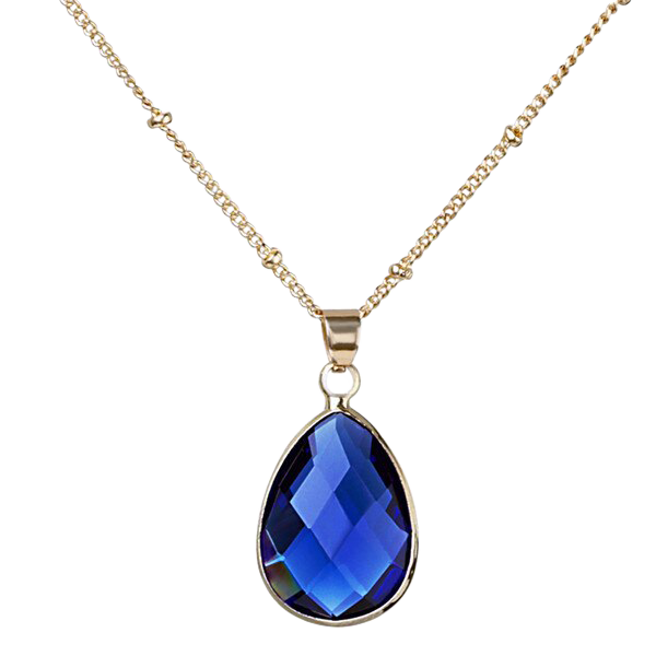 Birthstone Drop Pendant Necklace