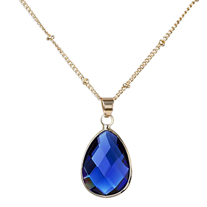 Birthstone Drop Pendant Necklace