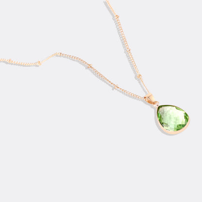 Birthstone Drop Pendant Necklace