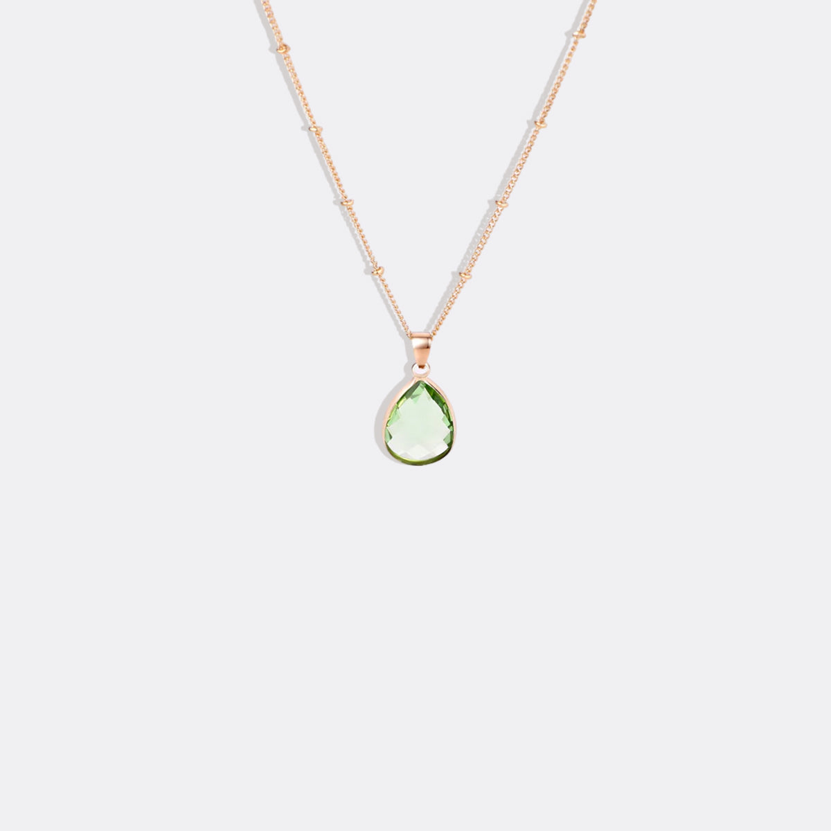 Birthstone Drop Pendant Necklace