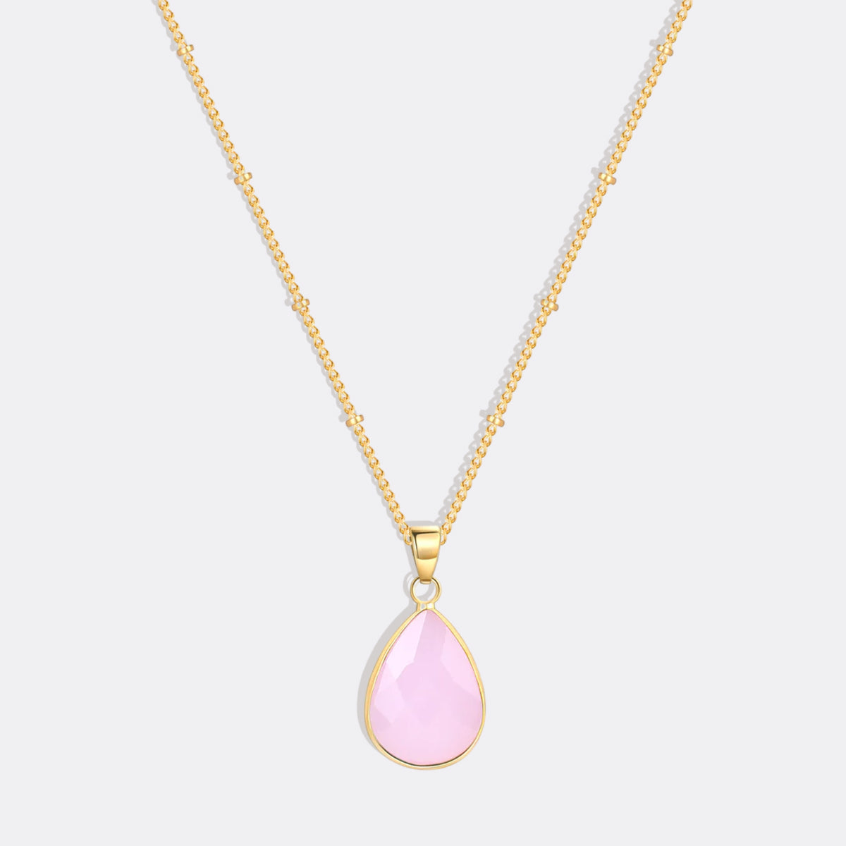 Birthstone Drop Pendant Necklace