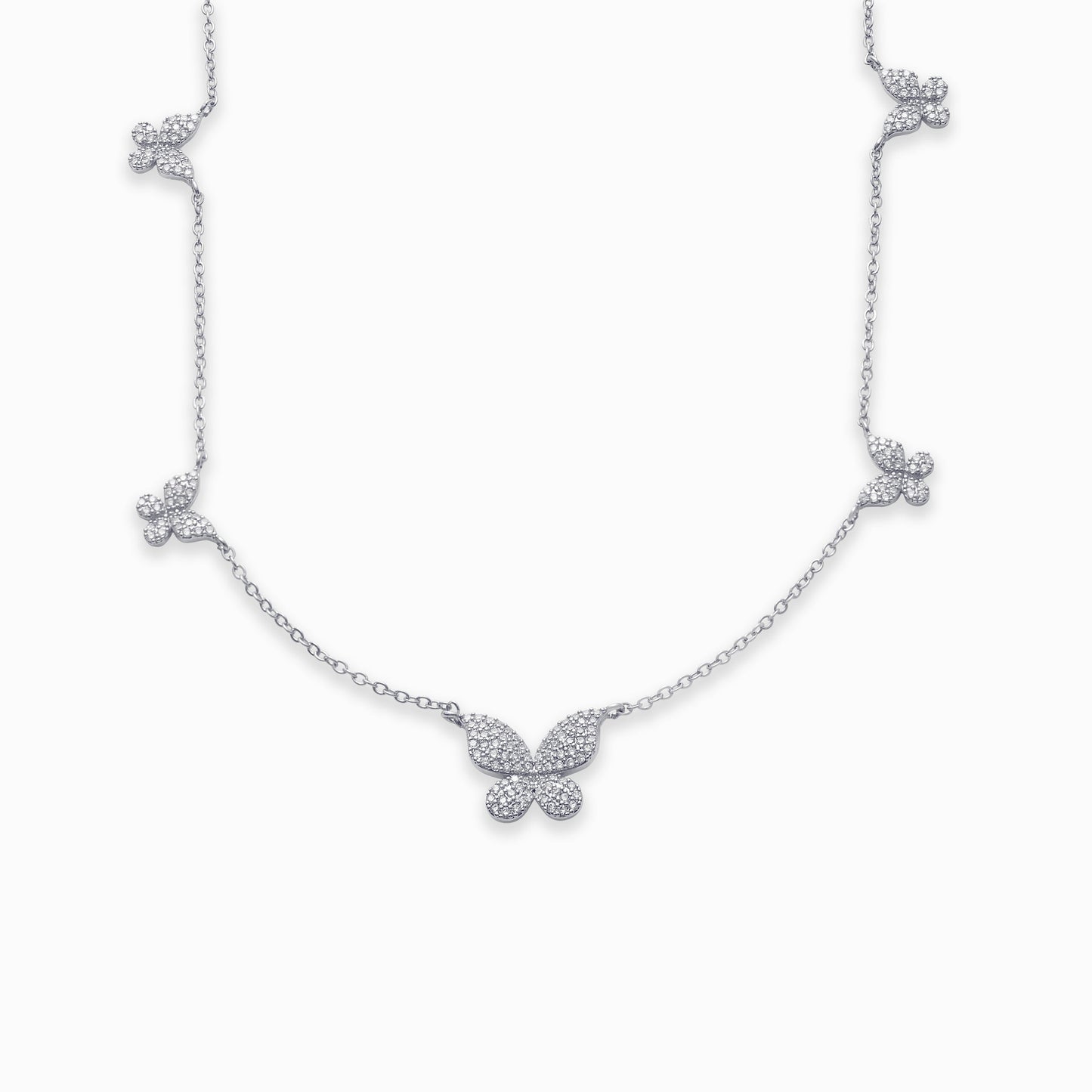 Five Butterfly Necklace