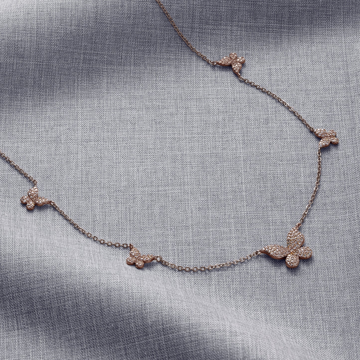 Five Butterfly Necklace