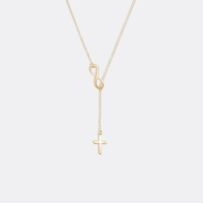 Cross and Infinity Necklace